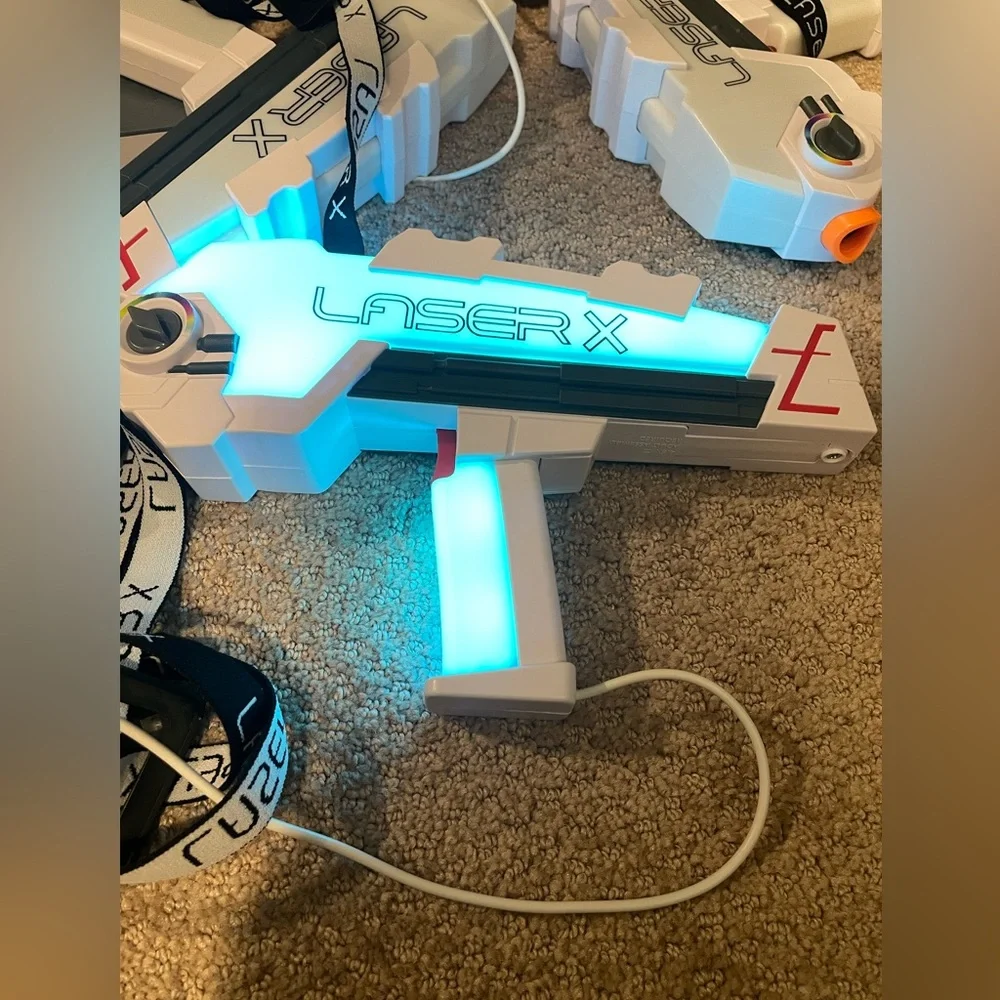 Laser X White and Gray Laser Tag Set